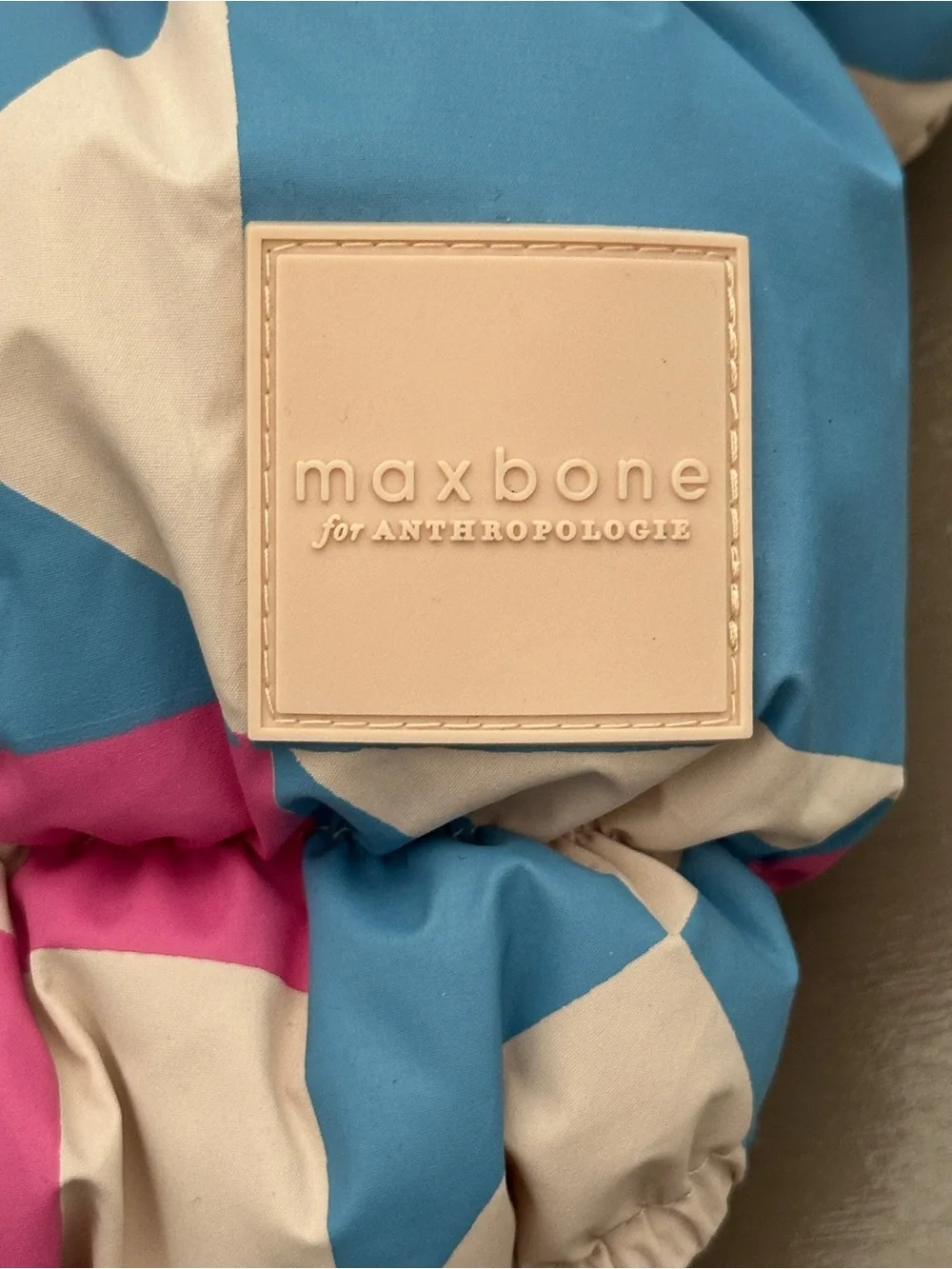 maxbone x Anthropologie Holiday 2024 Geometric Dog Puffer Jacket Coat Small S⁠